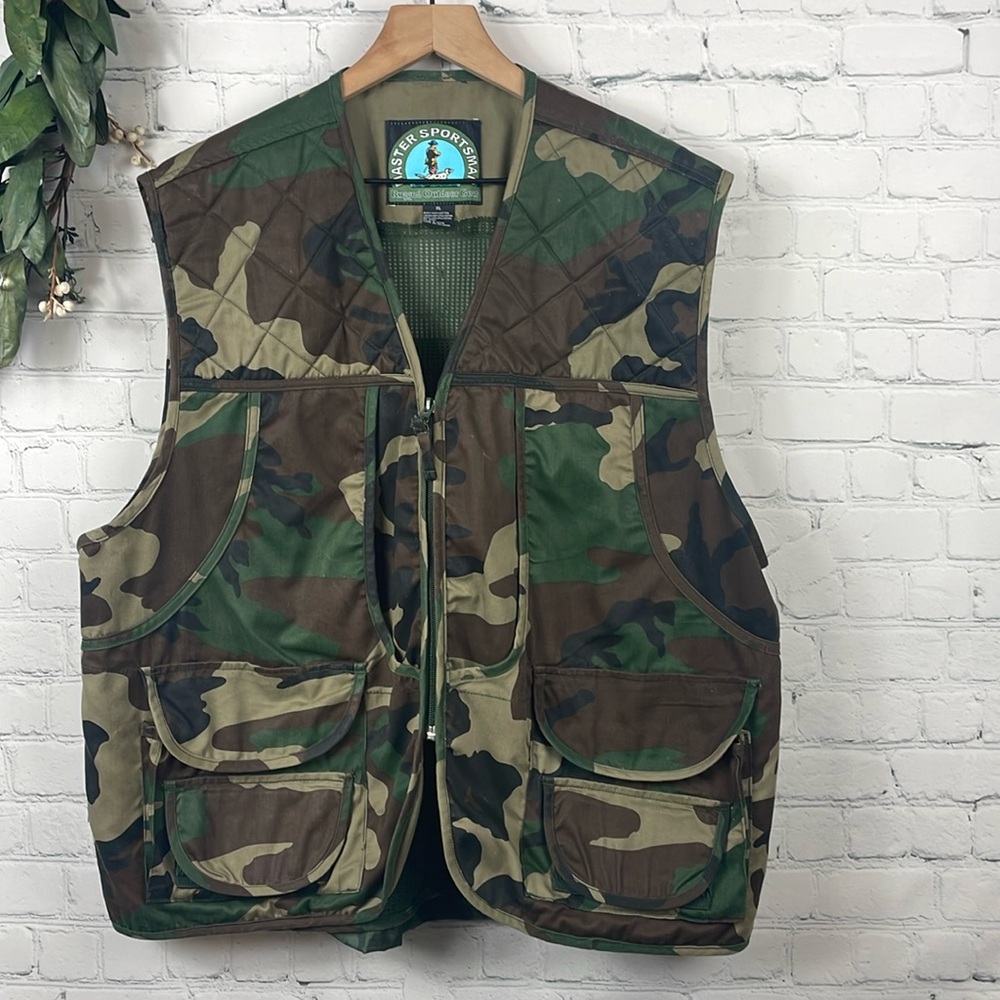 MASTER SPORTSMAN Rugged Outdoor Gear Gamebag Camo Vest size XL